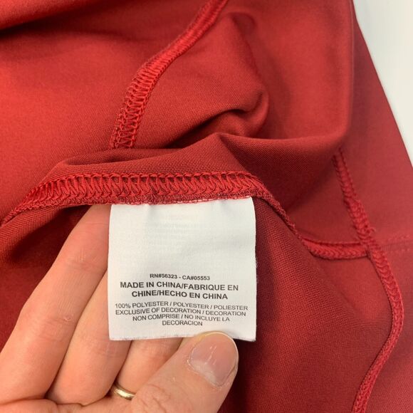 Nike Golf Shirt Men L Red Tour Performance Lightweight Short Sleeve Dri Fit Polo - Picture 7 of 12